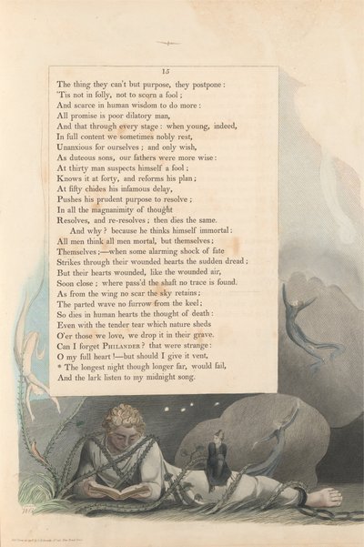 Pensieri notturni di Young, Pagina 15, La notte più lunga, anche se molto più lunga, fallirebbe da William Blake